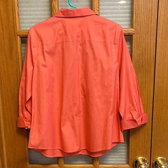 Chico's 2 Vibrant No Iron 3/4 Sleeve Blouse - Picture 6 of 6